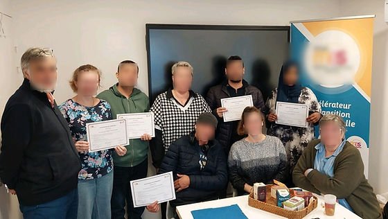 Stagiaires FLE de BGP Formations à Mérignac, à l'issue de leur formation